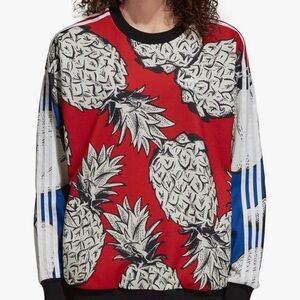 Adidas Originals x The Farm Company pineapple print crewneck sweatshirt 0443
